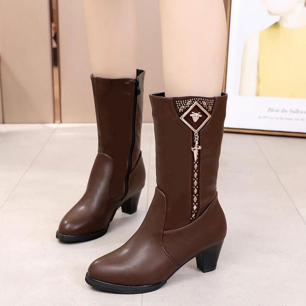 cresfimix botas femininas women fashion brown side zip winter warm boots lady black pu leather long boots a6446n 
cresfimix botas femininas women fashion brown side zip winter warm boots lady black pu leather long boots a6446n