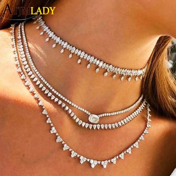 chokers 2021 arrived iced out bling 5a cz tennis choker necklace for women fashion oval shape cubic zirconia jewelry, Golden;silver
chokers 2021 arrived iced out bling 5a cz tennis choker necklace for women fashion oval shape cubic zirconia jewelry, Golden;silver