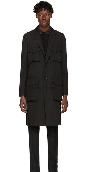 men's trench coats s-6xl 2021 spring fashion personalized large size customizatio mid-length slim multi-pocket coat, Tan;black
men's trench coats s-6xl 2021 spring fashion personalized large size customizatio mid-length slim multi-pocket coat, Tan;black