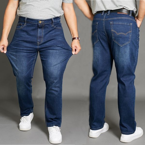 autumn high waist and jeans high elasticity loose straight jeans men's autumn and winter elastic plus size fat pants eq41g, Blue
autumn high waist and jeans high elasticity loose straight jeans men's autumn and winter elastic plus size fat pants eq41g, Blue
