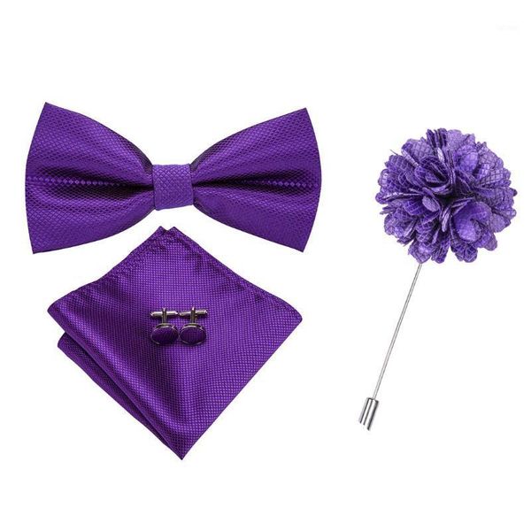 hi-tie classic wedding party brooch bowtie set silk purple plain bow tie pocket square cufflinks set brooch bowtie1, Black;gray
hi-tie classic wedding party brooch bowtie set silk purple plain bow tie pocket square cufflinks set brooch bowtie1, Black;gray