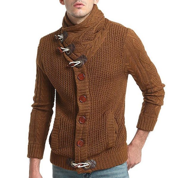 sweater horn button knitted cardigans all-match outerwear jackets men blouse kg-927, White;black
sweater horn button knitted cardigans all-match outerwear jackets men blouse kg-927, White;black