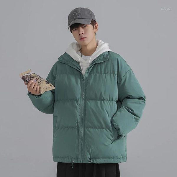 men's down & parkas winter jacket men solid color zipper men's stand collar warm thick puffer male korean casual parka coat1, Black
men's down & parkas winter jacket men solid color zipper men's stand collar warm thick puffer male korean casual parka coat1, Black