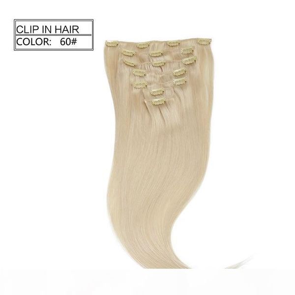 elibess 150g #60 #613 color brazilian virgin hair clip in on human hair extensions natural straight clip ins 7pcs set for a full head, Black
elibess 150g #60 #613 color brazilian virgin hair clip in on human hair extensions natural straight clip ins 7pcs set for a full head, Black