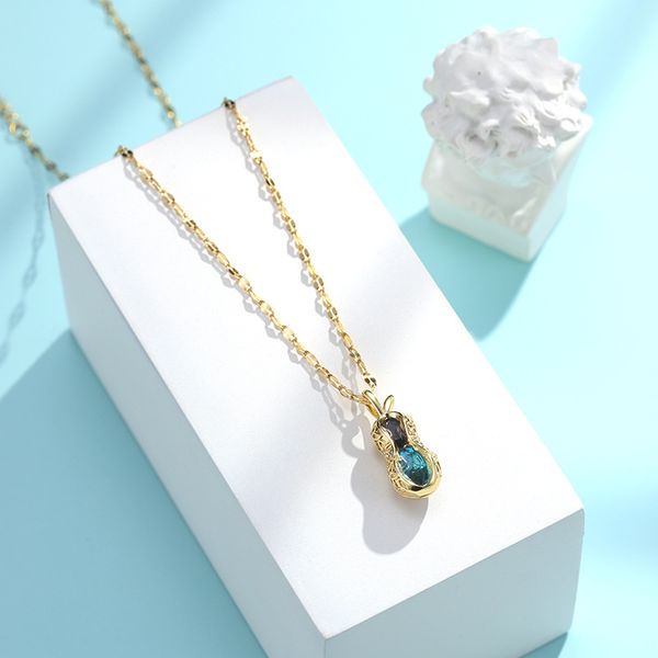 new style new peanut titanium steel necklace womens simple internet celebrity dignified pendant fashion design clavicle chain, Red;brown
new style new peanut titanium steel necklace womens simple internet celebrity dignified pendant fashion design clavicle chain, Red;brown