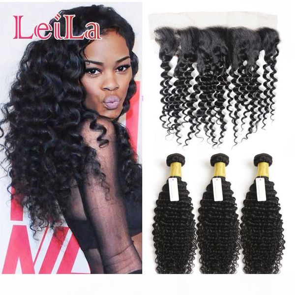 virgin human hair extensions indian 3 bundles with 13 x 4 lace frontal hair weaves deep wave curly hair bundles with frontal 4 pieces lot, Black;brown
virgin human hair extensions indian 3 bundles with 13 x 4 lace frontal hair weaves deep wave curly hair bundles with frontal 4 pieces lot, Black;brown