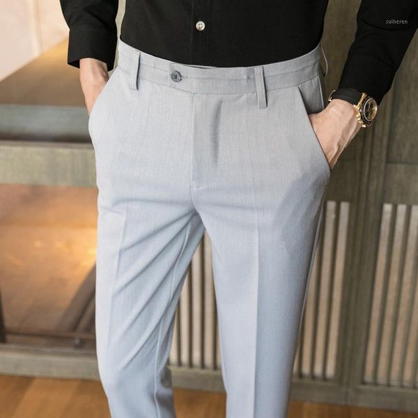 6 solid color slim fit dress trousers pink black grey khaki work social pant pantalones hombre 2020 spring office trousers men1
6 solid color slim fit dress trousers pink black grey khaki work social pant pantalones hombre 2020 spring office trousers men1