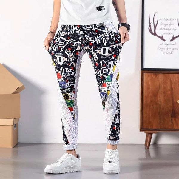 fashion print mens jeans 2020 new fashion casual design streetwear skinny jeans for men1, Blue
fashion print mens jeans 2020 new fashion casual design streetwear skinny jeans for men1, Blue