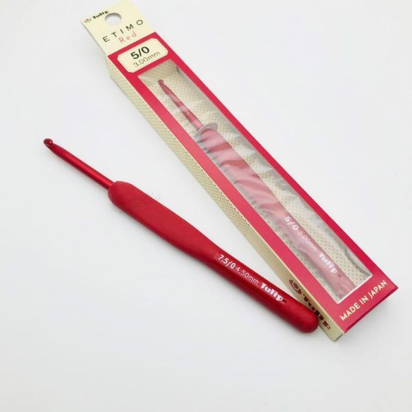 1pcs japan tulip etimo red crochet hook aluminum resin knitting needles original authentic imported from japan brand 1.8-6.5mm1, Black
1pcs japan tulip etimo red crochet hook aluminum resin knitting needles original authentic imported from japan brand 1.8-6.5mm1, Black