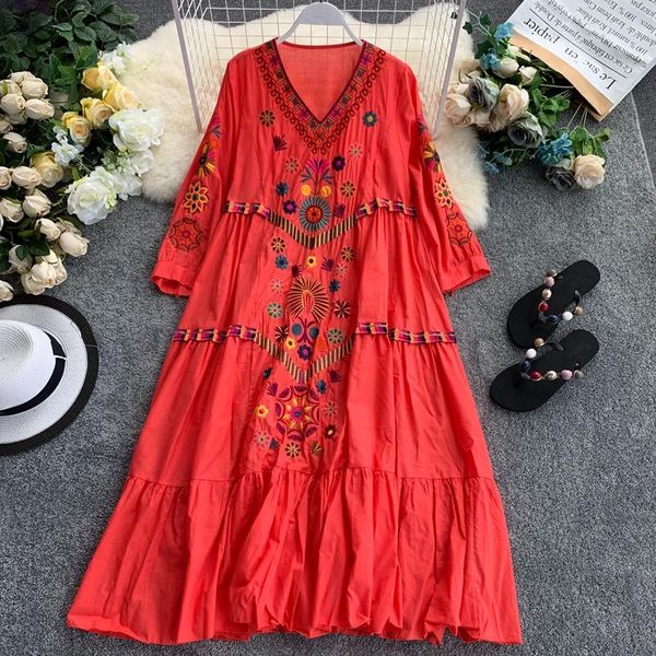 bohemian resort style heavy industry embroidery totem v-neck long-sleeved loose and thin plus size dress.a0101, Black;gray
bohemian resort style heavy industry embroidery totem v-neck long-sleeved loose and thin plus size dress.a0101, Black;gray