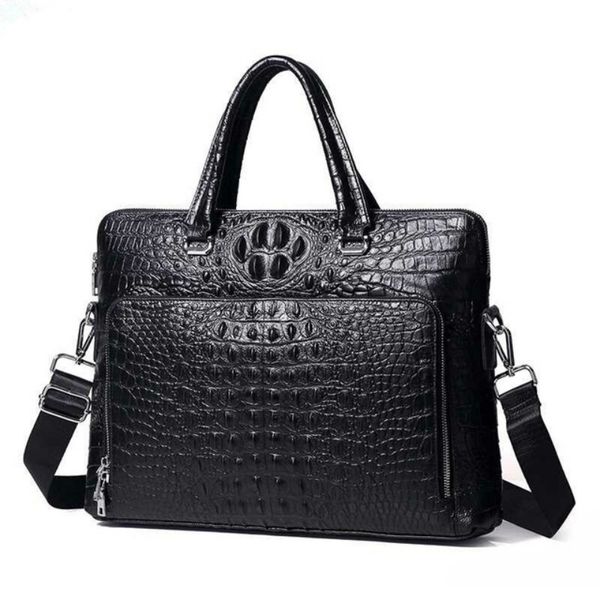 luxury design mens briefcase genuine leather lapdocument case fashion attache messenger bag tote portfolio black crocodile lj201012
luxury design mens briefcase genuine leather lapdocument case fashion attache messenger bag tote portfolio black crocodile lj201012