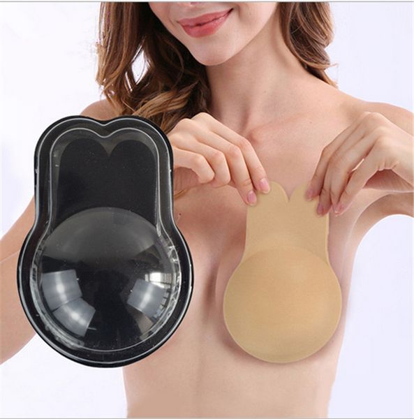 stickers strapless chest women invisible adhesive rabbit ear silicone hidden bras anti-sag paste bride breast, White
stickers strapless chest women invisible adhesive rabbit ear silicone hidden bras anti-sag paste bride breast, White