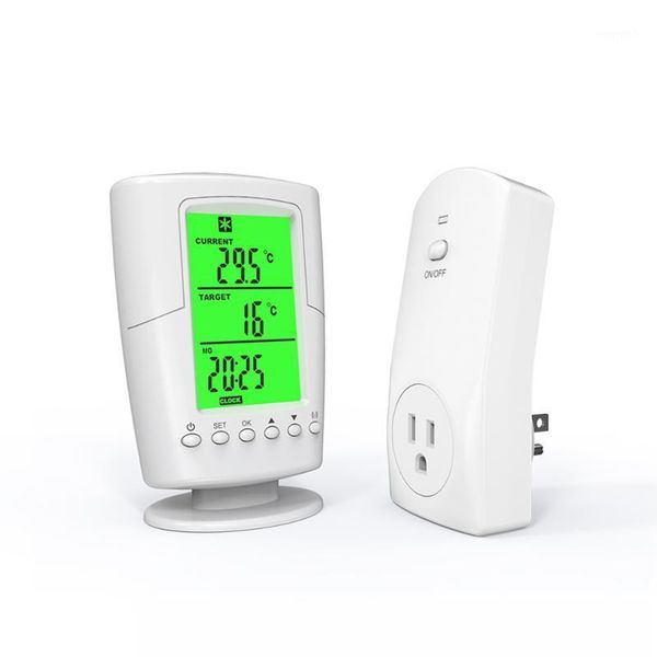 smart programmable wireless remote thermostat lcd screen + plug in socket heating cooling program temperature controller1
smart programmable wireless remote thermostat lcd screen + plug in socket heating cooling program temperature controller1