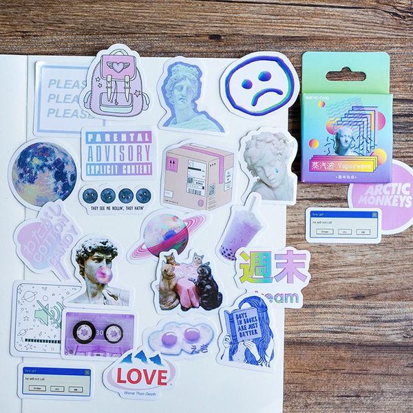 46 pcs pack creative cute vaporwave mini paper sticker decoration diy ablum diary scrapbooking label sticker kawaii stationery wmtlcc
46 pcs pack creative cute vaporwave mini paper sticker decoration diy ablum diary scrapbooking label sticker kawaii stationery wmtlcc