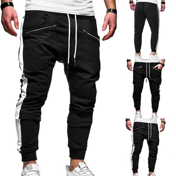 fashion pants for men plicing drawstring fitness pants loose sports trousers side stripes beamed with zipper pockets1, Black
fashion pants for men plicing drawstring fitness pants loose sports trousers side stripes beamed with zipper pockets1, Black