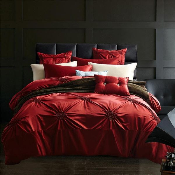 korean style solid color washed silk bedding sets king size duvet cover set 4/7pcs bedlinen hight quality
korean style solid color washed silk bedding sets king size duvet cover set 4/7pcs bedlinen hight quality