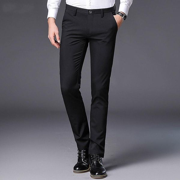high-end men dress pants slim fit fashion spring summer casual men weeding office suit pants business mens trousers plus size 38, Black
high-end men dress pants slim fit fashion spring summer casual men weeding office suit pants business mens trousers plus size 38, Black