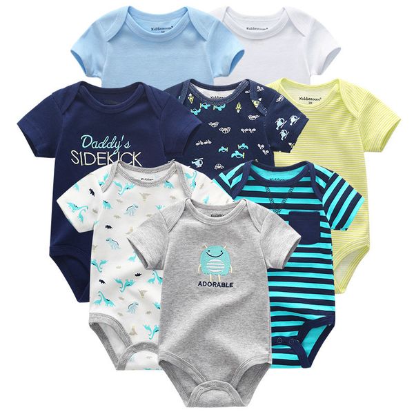 8pcs/lot rompers girls baby clothing unicorn cotton boys clothes short sleeve baby girl clothes roupas de bebe newborn 201028, Blue
8pcs/lot rompers girls baby clothing unicorn cotton boys clothes short sleeve baby girl clothes roupas de bebe newborn 201028, Blue