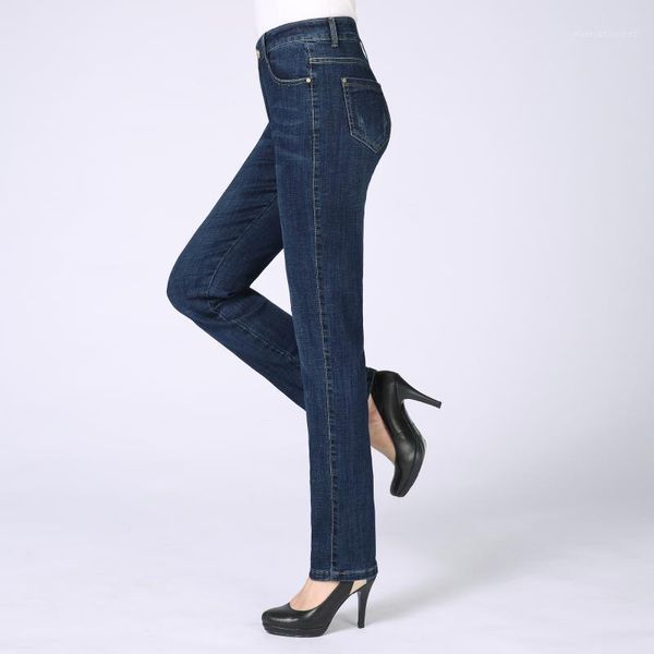 women's jeans spring autumn woman dark blue denim straight pant female casual high waist zipper front pants plus size jean trousers 1
women's jeans spring autumn woman dark blue denim straight pant female casual high waist zipper front pants plus size jean trousers 1