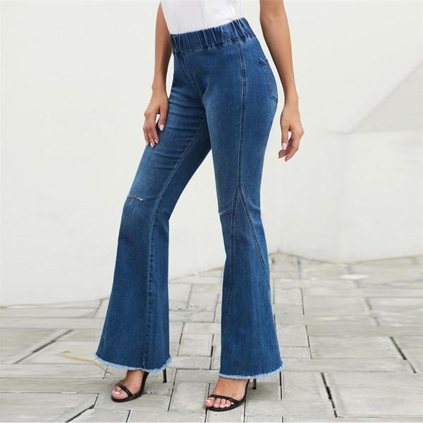 wide leg long pants women hole jeans denim flare pant lady casual wild tassel trousers autumn high street bellbottoms1, Blue
wide leg long pants women hole jeans denim flare pant lady casual wild tassel trousers autumn high street bellbottoms1, Blue