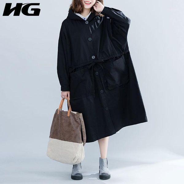 hg plus size hooded trench coats women black single breasted loose leisure simple 2019 new autumn coats ladies zyq13731, Tan;black
hg plus size hooded trench coats women black single breasted loose leisure simple 2019 new autumn coats ladies zyq13731, Tan;black