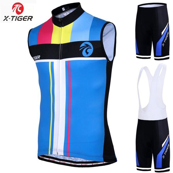x-tiger cycling vest roupa ciclismo breathable bicycle clothing mountain bike clothes 100% polyester sleeveless cycling set, Black;blue
x-tiger cycling vest roupa ciclismo breathable bicycle clothing mountain bike clothes 100% polyester sleeveless cycling set, Black;blue