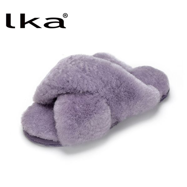 lka 100% natural sheepskin fur slippers fashion female winter slippers women warm indoor slippers soft wool lady home shoes y201026, Black
lka 100% natural sheepskin fur slippers fashion female winter slippers women warm indoor slippers soft wool lady home shoes y201026, Black