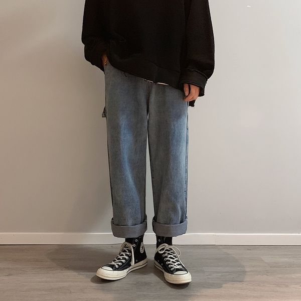 harajuku style wide leg men's super ins spring baggy straight trend korean and jeans pants jeans pants 1a3qt, Blue
harajuku style wide leg men's super ins spring baggy straight trend korean and jeans pants jeans pants 1a3qt, Blue