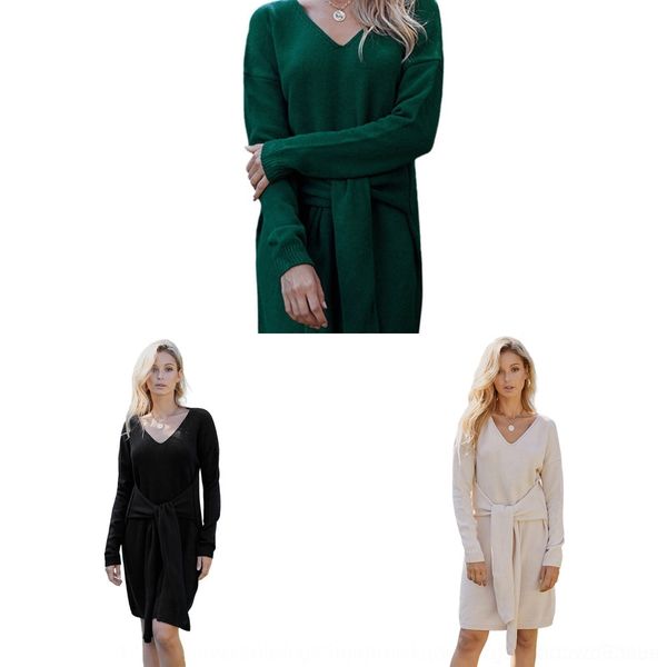 dms2c women's temperament women waist mid-length one-piece solid color long sleeve dress sweater dress fashionable sweater casual 27004, Black;gray
dms2c women's temperament women waist mid-length one-piece solid color long sleeve dress sweater dress fashionable sweater casual 27004, Black;gray