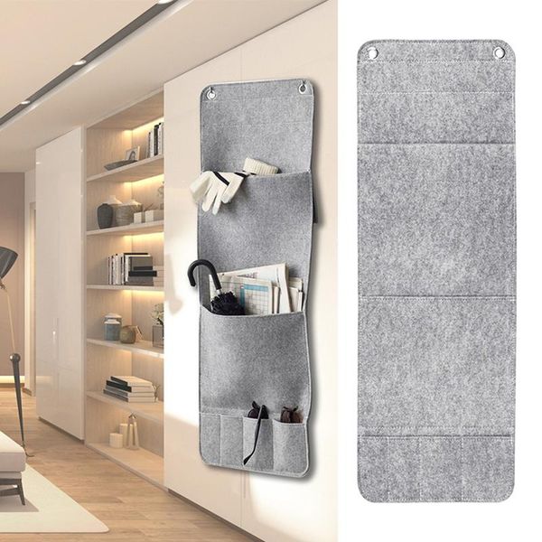gray wall hanging style felt storage hanging bags 6 pockets wall mounted wardrobe hang bags pouch cosmetic toys organizer
gray wall hanging style felt storage hanging bags 6 pockets wall mounted wardrobe hang bags pouch cosmetic toys organizer