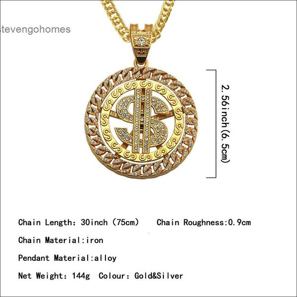 selling hiphop aggressive trendy men's exaggerated hip hop diamond set dollar pendant necklace, Silver
selling hiphop aggressive trendy men's exaggerated hip hop diamond set dollar pendant necklace, Silver