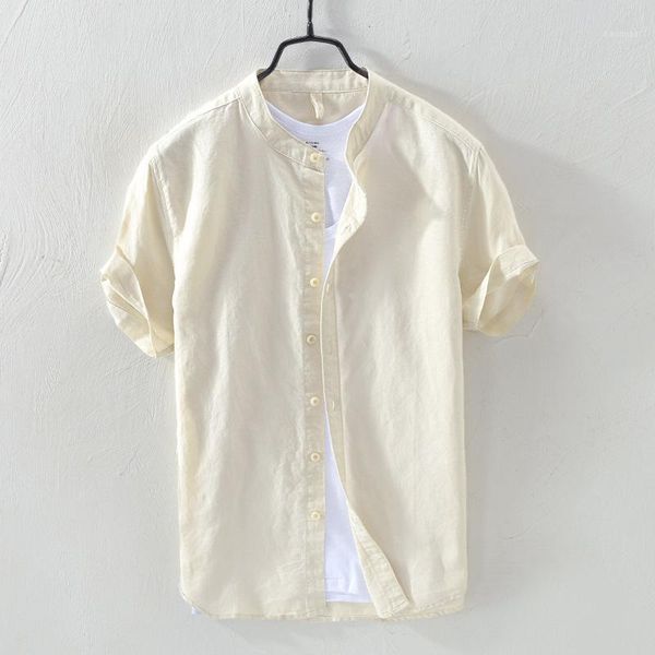 2019 summer men's pure linen casual short sleeve shirt loose art-fan flax shirt mens -3xl stand collar shirts male1, White;black
2019 summer men's pure linen casual short sleeve shirt loose art-fan flax shirt mens -3xl stand collar shirts male1, White;black