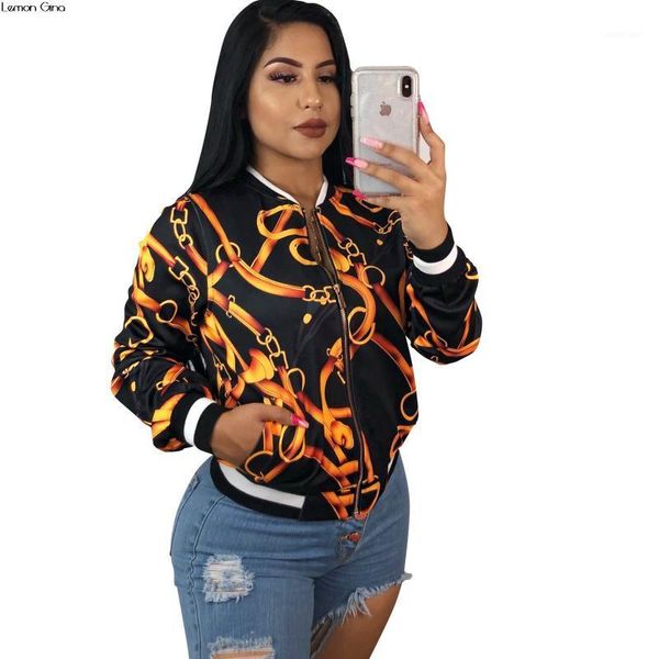 women's jackets 2021 women autumn winter chain print hip hop zip pocket bat sleeved long sleeve d9079 fashion coat outfits1, Black;brown
women's jackets 2021 women autumn winter chain print hip hop zip pocket bat sleeved long sleeve d9079 fashion coat outfits1, Black;brown