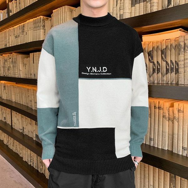 2020 autumn winter korean style trend personality plus velvet thick sweater men's loose warm black clothes ing, White;black
2020 autumn winter korean style trend personality plus velvet thick sweater men's loose warm black clothes ing, White;black