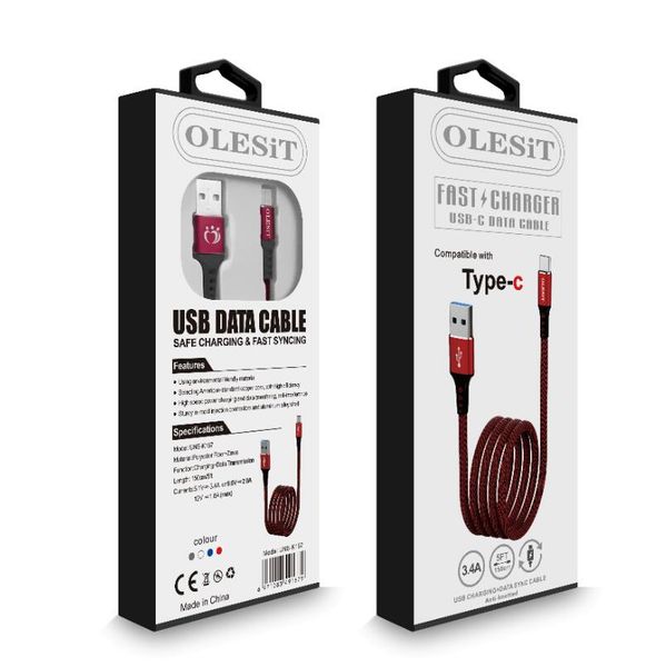 5ft olesit быстрая зарядка usb-кабель 3a для типа c микро usb переноса заряда и синхронизации 1.5m с розничной
5ft olesit быстрая зарядка usb-кабель 3a для типа c микро usb переноса заряда и синхронизации 1.5m с розничной