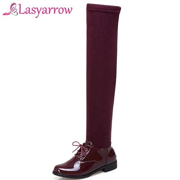 boots lasyarrow patent leather campus student shoes low heels comfortable spring autumn footwear black red thigh high long f400
boots lasyarrow patent leather campus student shoes low heels comfortable spring autumn footwear black red thigh high long f400