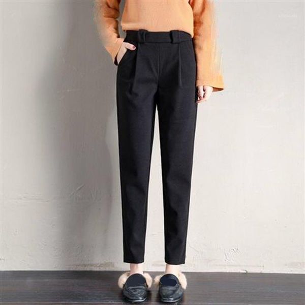autumn winter woolen harem pants women korean style high waist casual trousers female long pants mujer plus size1, Black;white
autumn winter woolen harem pants women korean style high waist casual trousers female long pants mujer plus size1, Black;white