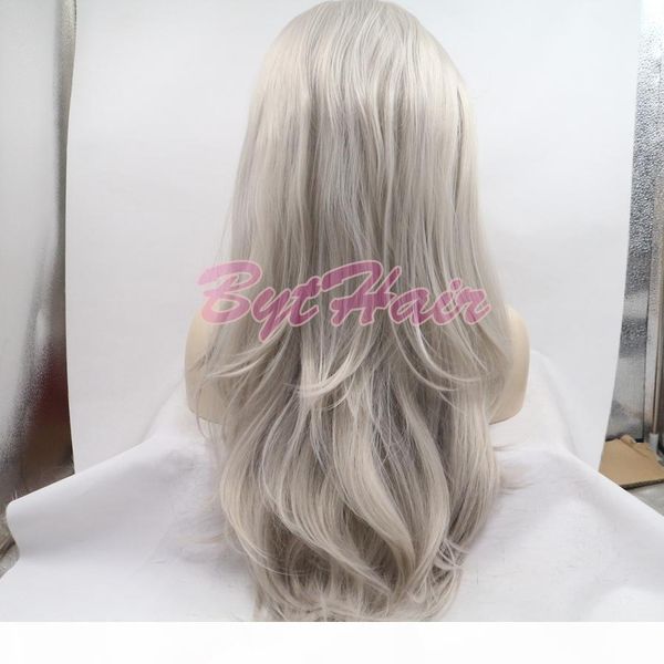 bythair glueless long wavy grey color heat resistant high temperature hair natural hairline hair synthetic lace front wig for women, Black
bythair glueless long wavy grey color heat resistant high temperature hair natural hairline hair synthetic lace front wig for women, Black