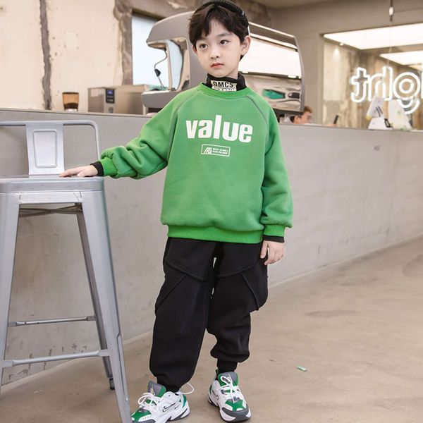 winter clothing letter luminous strip boys' double layer plush thickened sweater 9s3y, Black
winter clothing letter luminous strip boys' double layer plush thickened sweater 9s3y, Black