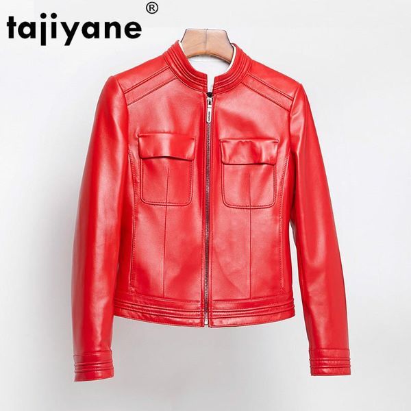 tajiyane autumn women's leather jacket sheepskin coat short motocycle woman coat real leather jackets women coats 1702r wpy7491, Black
tajiyane autumn women's leather jacket sheepskin coat short motocycle woman coat real leather jackets women coats 1702r wpy7491, Black