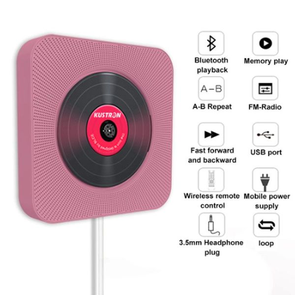 cd player wall-mounted bluetooth portable home audio boombox with remote control fm radio built-in hifi speakers usb mp3
cd player wall-mounted bluetooth portable home audio boombox with remote control fm radio built-in hifi speakers usb mp3