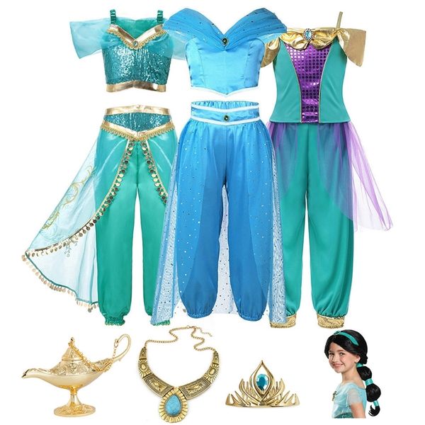 movie aladdin role play princess costume for girl fancy jasmine and pants clothing set kid arabian indian belly dance dress 201126, White
movie aladdin role play princess costume for girl fancy jasmine and pants clothing set kid arabian indian belly dance dress 201126, White