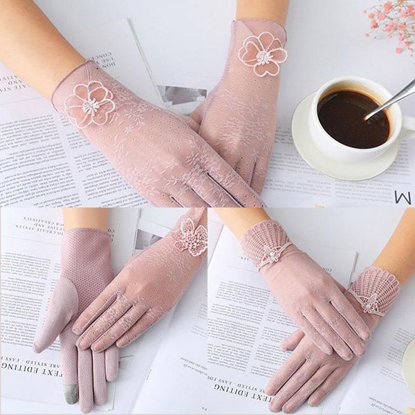 five fingers gloves summer women uv sunscreen short sun female of thin touch screen fashion silk lace driving lady gloves1, Blue;gray
five fingers gloves summer women uv sunscreen short sun female of thin touch screen fashion silk lace driving lady gloves1, Blue;gray