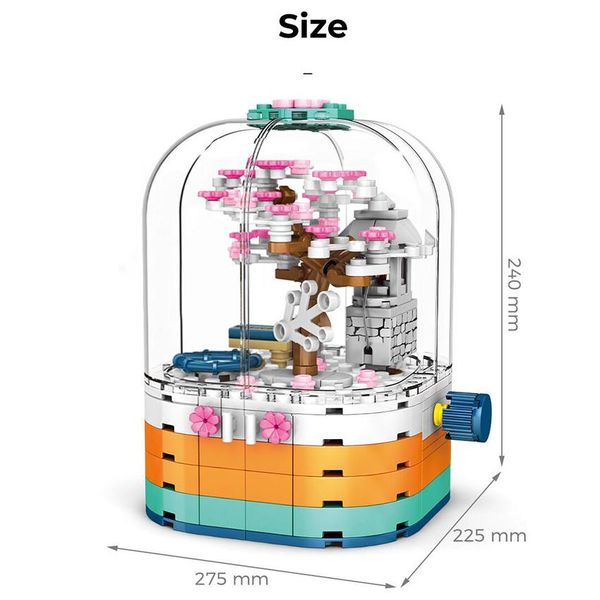 259pcs cherry tree sakura вращающийся box show case строительные блоки модель кирпичи с огнями цифры часть set diy игрушки для детей yxlydy
259pcs cherry tree sakura вращающийся box show case строительные блоки модель кирпичи с огнями цифры часть set diy игрушки для детей yxlydy