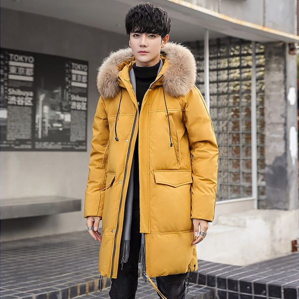 2020 winter new style fur collar large size men white duck thick warm casual coat long down jacket men's, Black
2020 winter new style fur collar large size men white duck thick warm casual coat long down jacket men's, Black