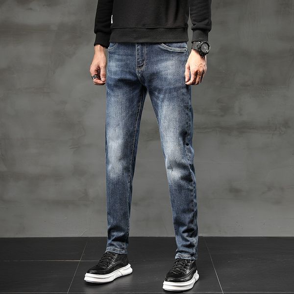 autumn new stretch slim small straight youth long pants men's jeans 6129, Blue
autumn new stretch slim small straight youth long pants men's jeans 6129, Blue