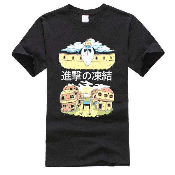 attack on finn jake dog classic adventure time funny pure cotton summer/fall camisetas custom hoodie designers t shirts sweatshirt