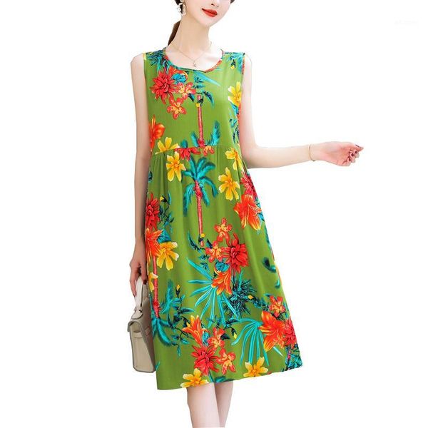new 2020 women dresses o-neck sleeveless casual dress print summer large size 5xl a-line natural regular knee-length fanmuer1, Black;gray
new 2020 women dresses o-neck sleeveless casual dress print summer large size 5xl a-line natural regular knee-length fanmuer1, Black;gray
