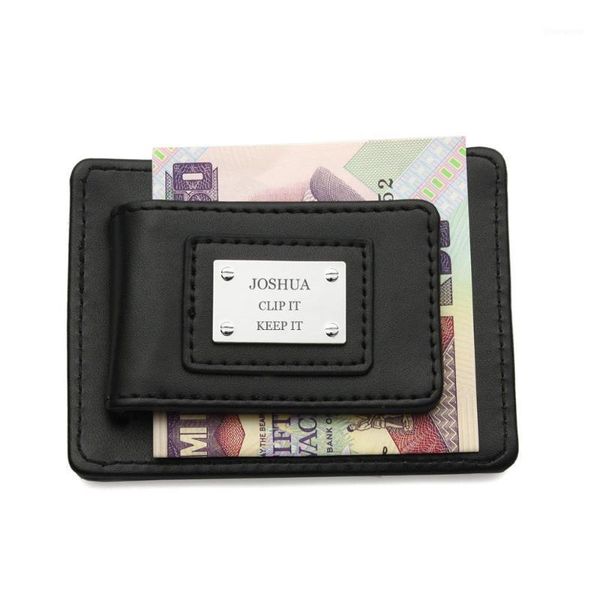 party favor personalized real leather mens money clip wallet for fathers day birthday groomsmen gift, magnetic id and bank card slots1
party favor personalized real leather mens money clip wallet for fathers day birthday groomsmen gift, magnetic id and bank card slots1