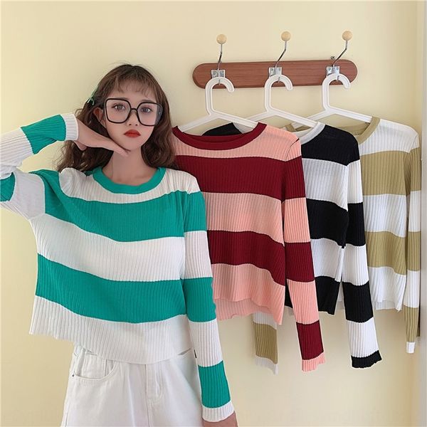 2020 new pullover languid wind ice silk thin stripe pullover sweater long sleeve sweater women's waist jacket uddeu, White;black
2020 new pullover languid wind ice silk thin stripe pullover sweater long sleeve sweater women's waist jacket uddeu, White;black